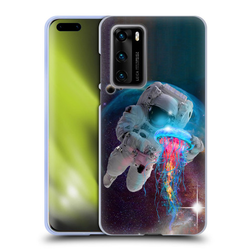 Dave Loblaw Jellyfish Astronaut And Jellyfish Soft Gel Case for Huawei P40 5G
