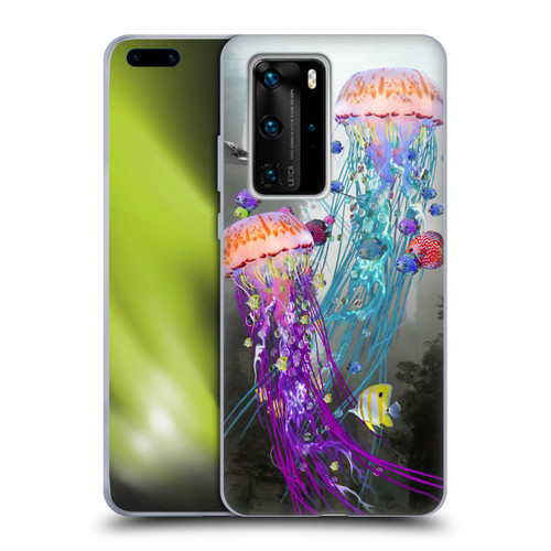Dave Loblaw Jellyfish Jellyfish Misty Mount Soft Gel Case for Huawei P40 Pro / P40 Pro Plus 5G