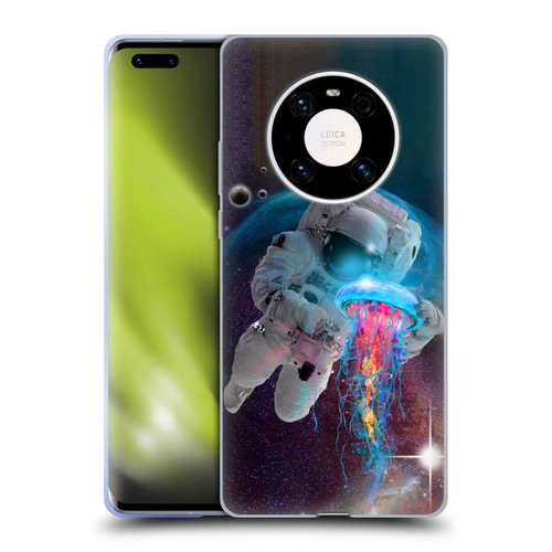 Dave Loblaw Jellyfish Astronaut And Jellyfish Soft Gel Case for Huawei Mate 40 Pro 5G
