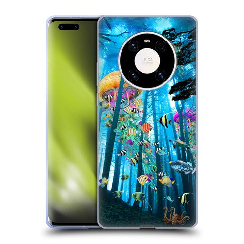 Dave Loblaw Jellyfish Electric Jellyfish In A Mist Soft Gel Case for Huawei Mate 40 Pro 5G