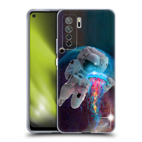 Dave Loblaw Jellyfish Astronaut And Jellyfish Soft Gel Case for Huawei Nova 7 SE/P40 Lite 5G