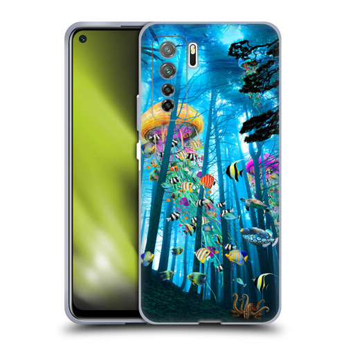 Dave Loblaw Jellyfish Electric Jellyfish In A Mist Soft Gel Case for Huawei Nova 7 SE/P40 Lite 5G