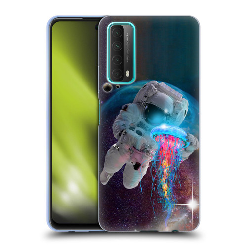 Dave Loblaw Jellyfish Astronaut And Jellyfish Soft Gel Case for Huawei P Smart (2021)