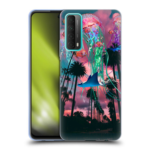 Dave Loblaw Jellyfish California Dreamin Jellyfish Soft Gel Case for Huawei P Smart (2021)