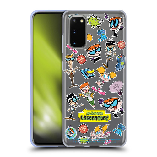 Dexter's Laboratory Graphics Icons Soft Gel Case for Samsung Galaxy S20 / S20 5G