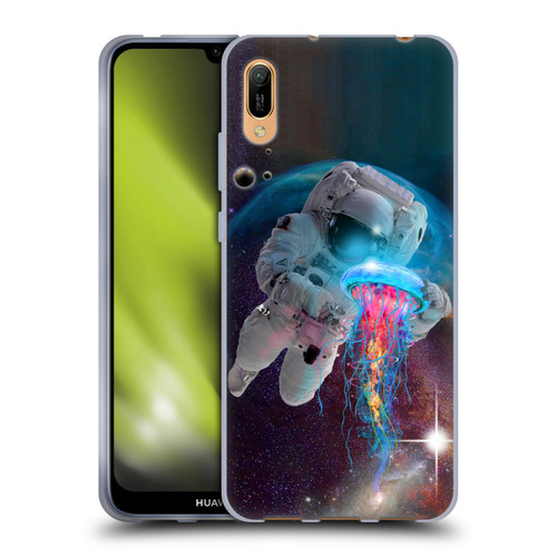 Dave Loblaw Jellyfish Astronaut And Jellyfish Soft Gel Case for Huawei Y6 Pro (2019)