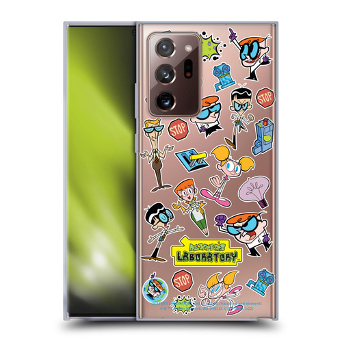 Dexter's Laboratory Graphics Icons Soft Gel Case for Samsung Galaxy Note20 Ultra / 5G