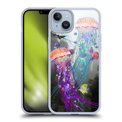 Dave Loblaw Jellyfish Jellyfish Misty Mount Soft Gel Case for Apple iPhone 14 Plus