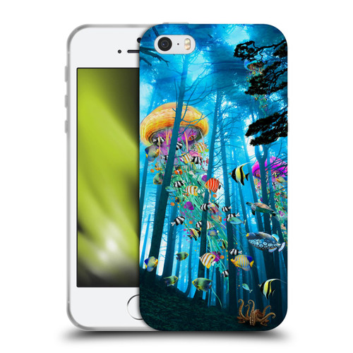 Dave Loblaw Jellyfish Electric Jellyfish In A Mist Soft Gel Case for Apple iPhone 5 / 5s / iPhone SE 2016