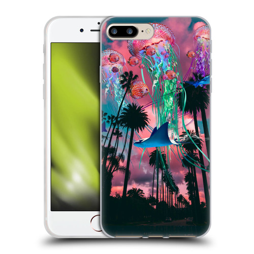 Dave Loblaw Jellyfish California Dreamin Jellyfish Soft Gel Case for Apple iPhone 7 Plus / iPhone 8 Plus