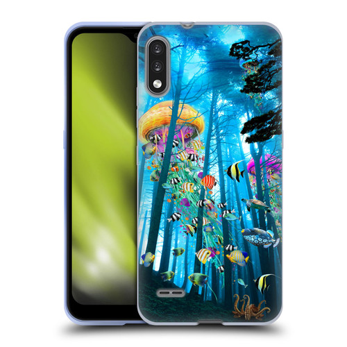 Dave Loblaw Jellyfish Electric Jellyfish In A Mist Soft Gel Case for LG K22