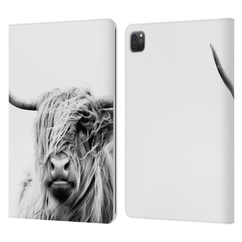 Dorit Fuhg Travel Stories Portrait of a Highland Cow Leather Book Wallet Case Cover For Apple iPad Pro 11 2020 / 2021 / 2022