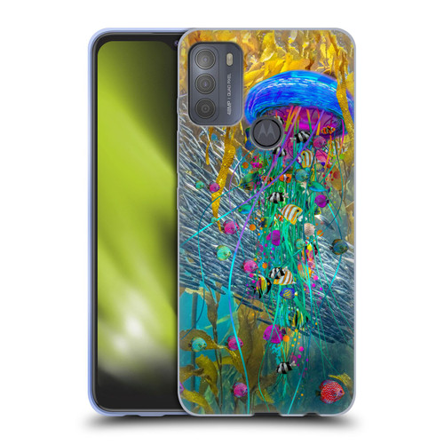 Dave Loblaw Jellyfish Jellyfish Kelp Field Soft Gel Case for Motorola Moto G50