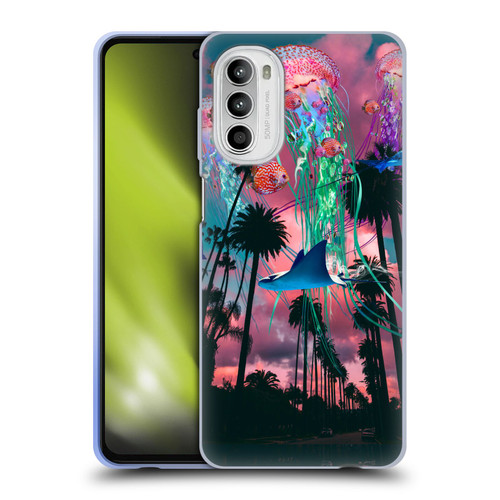 Dave Loblaw Jellyfish California Dreamin Jellyfish Soft Gel Case for Motorola Moto G52