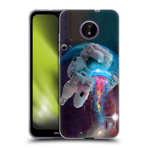 Dave Loblaw Jellyfish Astronaut And Jellyfish Soft Gel Case for Nokia C10 / C20