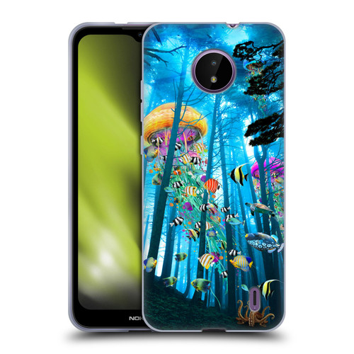 Dave Loblaw Jellyfish Electric Jellyfish In A Mist Soft Gel Case for Nokia C10 / C20