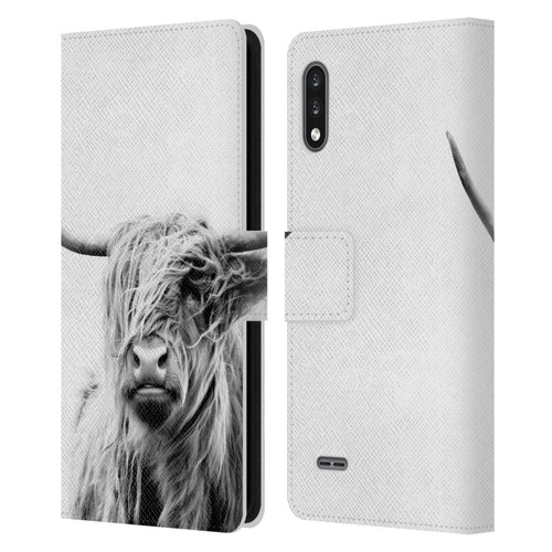 Dorit Fuhg Travel Stories Portrait of a Highland Cow Leather Book Wallet Case Cover For LG K22