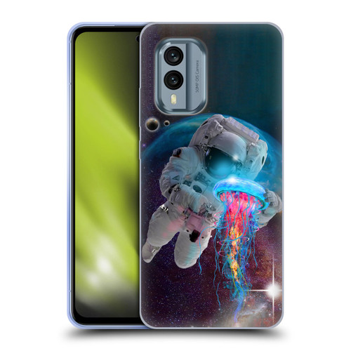 Dave Loblaw Jellyfish Astronaut And Jellyfish Soft Gel Case for Nokia X30