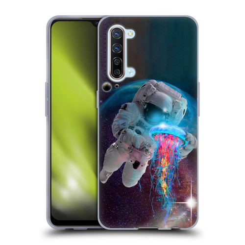 Dave Loblaw Jellyfish Astronaut And Jellyfish Soft Gel Case for OPPO Find X2 Lite 5G