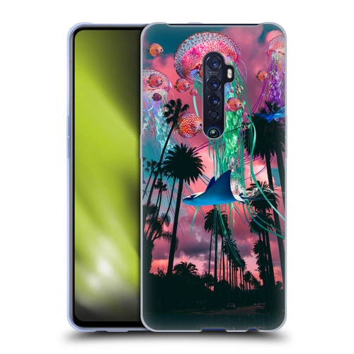 Dave Loblaw Jellyfish California Dreamin Jellyfish Soft Gel Case for OPPO Reno 2