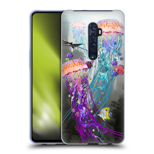 Dave Loblaw Jellyfish Jellyfish Misty Mount Soft Gel Case for OPPO Reno 2