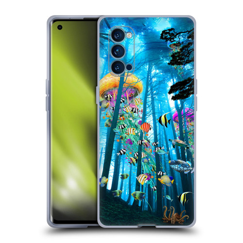 Dave Loblaw Jellyfish Electric Jellyfish In A Mist Soft Gel Case for OPPO Reno 4 Pro 5G