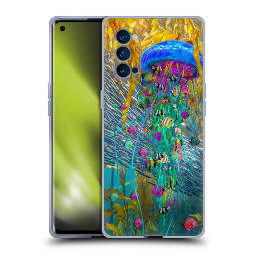 Dave Loblaw Jellyfish Jellyfish Kelp Field Soft Gel Case for OPPO Reno 4 Pro 5G