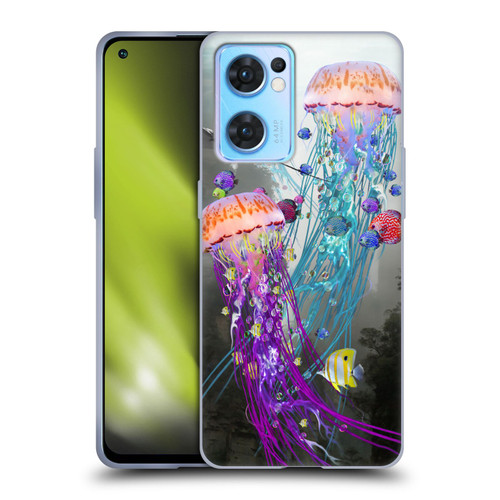 Dave Loblaw Jellyfish Jellyfish Misty Mount Soft Gel Case for OPPO Reno7 5G / Find X5 Lite