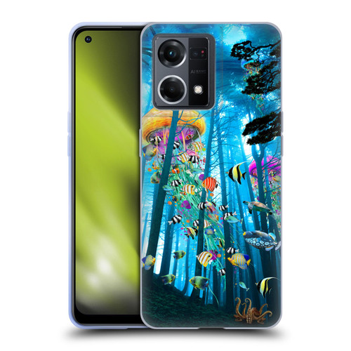 Dave Loblaw Jellyfish Electric Jellyfish In A Mist Soft Gel Case for OPPO Reno8 4G