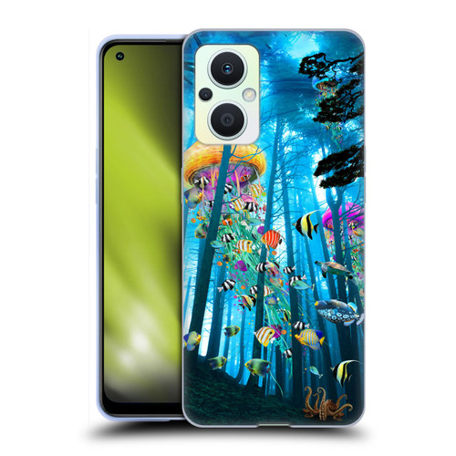 Dave Loblaw Jellyfish Electric Jellyfish In A Mist Soft Gel Case for OPPO Reno8 Lite
