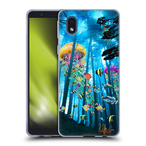 Dave Loblaw Jellyfish Electric Jellyfish In A Mist Soft Gel Case for Samsung Galaxy A01 Core (2020)