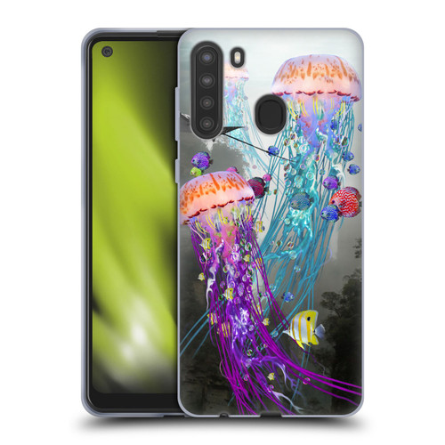 Dave Loblaw Jellyfish Jellyfish Misty Mount Soft Gel Case for Samsung Galaxy A21 (2020)