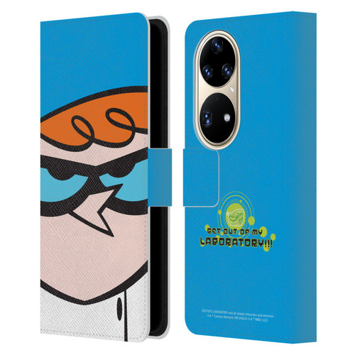 Dexter's Laboratory Graphics Dexter Leather Book Wallet Case Cover For Huawei P50 Pro