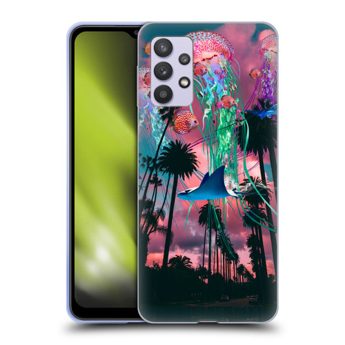 Dave Loblaw Jellyfish California Dreamin Jellyfish Soft Gel Case for Samsung Galaxy A32 5G / M32 5G (2021)