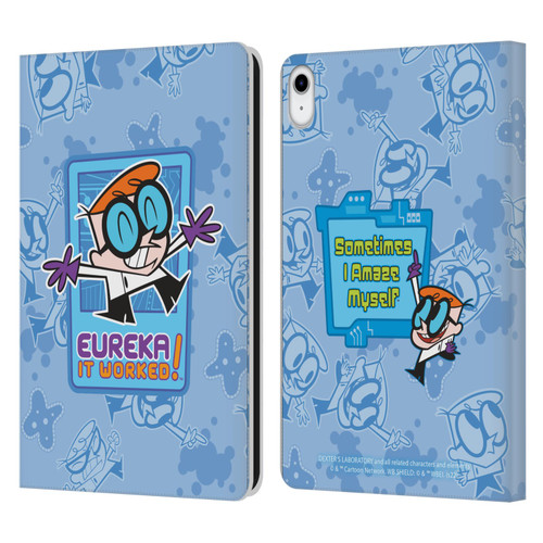 Dexter's Laboratory Graphics It Worked Leather Book Wallet Case Cover For Apple iPad 10.9 (2022)