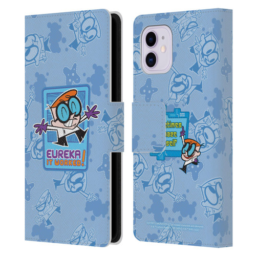 Dexter's Laboratory Graphics It Worked Leather Book Wallet Case Cover For Apple iPhone 11