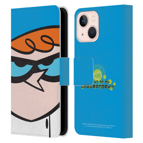Dexter's Laboratory Graphics Dexter Leather Book Wallet Case Cover For Apple iPhone 13 Mini