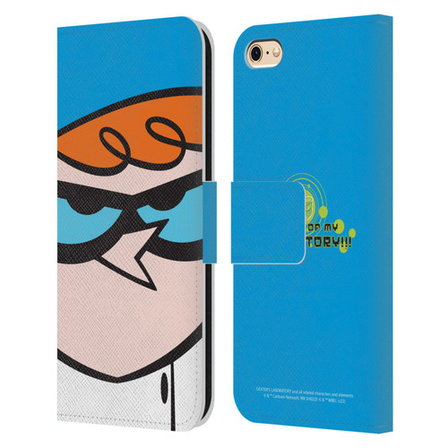Dexter's Laboratory Graphics Dexter Leather Book Wallet Case Cover For Apple iPhone 6 / iPhone 6s