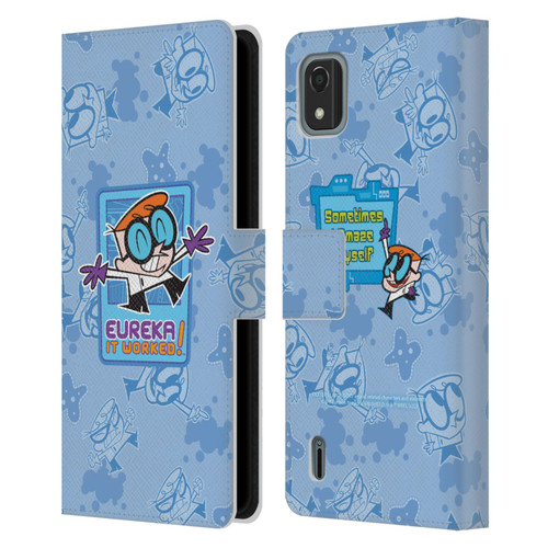 Dexter's Laboratory Graphics It Worked Leather Book Wallet Case Cover For Nokia C2 2nd Edition