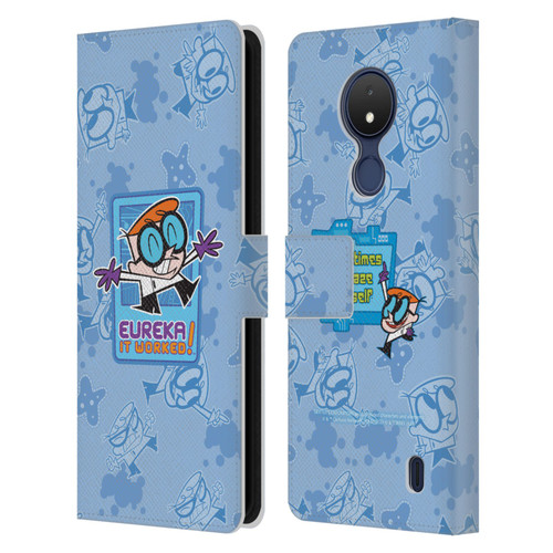 Dexter's Laboratory Graphics It Worked Leather Book Wallet Case Cover For Nokia C21