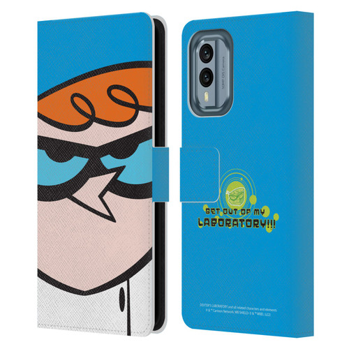 Dexter's Laboratory Graphics Dexter Leather Book Wallet Case Cover For Nokia X30