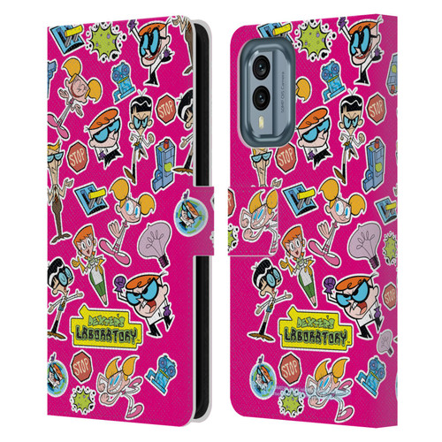 Dexter's Laboratory Graphics Icons Leather Book Wallet Case Cover For Nokia X30