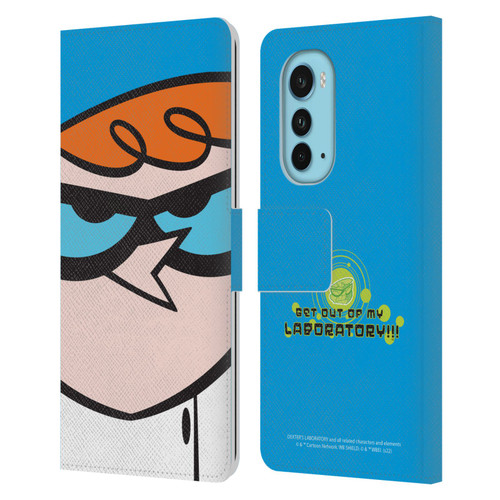 Dexter's Laboratory Graphics Dexter Leather Book Wallet Case Cover For Motorola Edge (2022)
