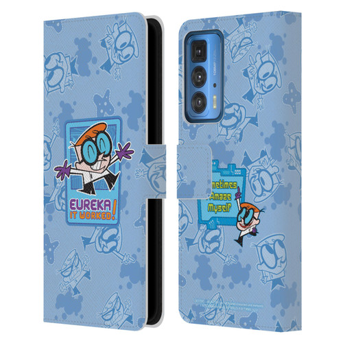 Dexter's Laboratory Graphics It Worked Leather Book Wallet Case Cover For Motorola Edge 20 Pro