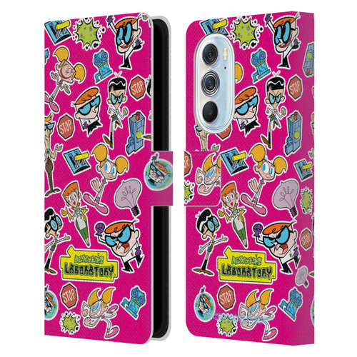 Dexter's Laboratory Graphics Icons Leather Book Wallet Case Cover For Motorola Edge X30