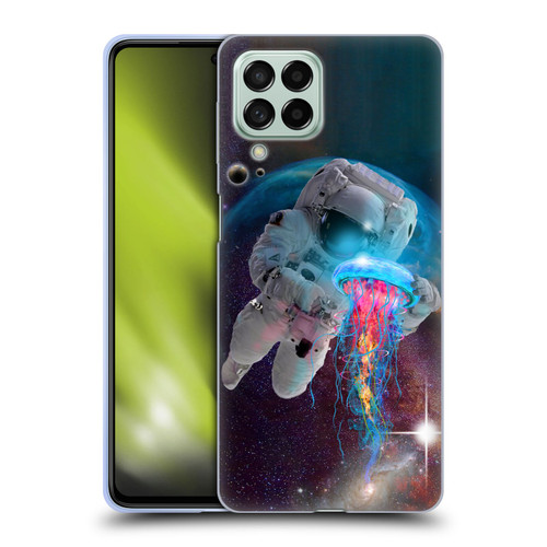 Dave Loblaw Jellyfish Astronaut And Jellyfish Soft Gel Case for Samsung Galaxy M53 (2022)