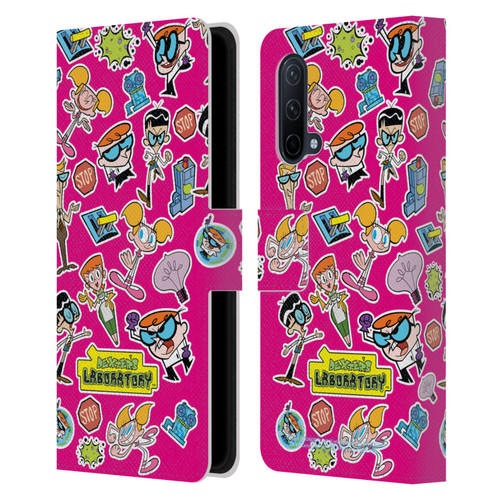 Dexter's Laboratory Graphics Icons Leather Book Wallet Case Cover For OnePlus Nord CE 5G