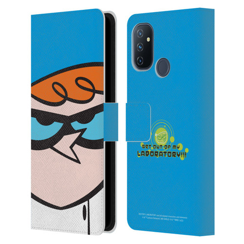 Dexter's Laboratory Graphics Dexter Leather Book Wallet Case Cover For OnePlus Nord N100