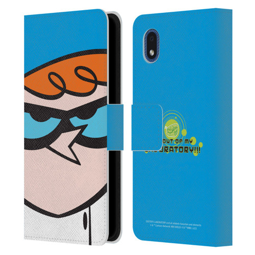 Dexter's Laboratory Graphics Dexter Leather Book Wallet Case Cover For Samsung Galaxy A01 Core (2020)