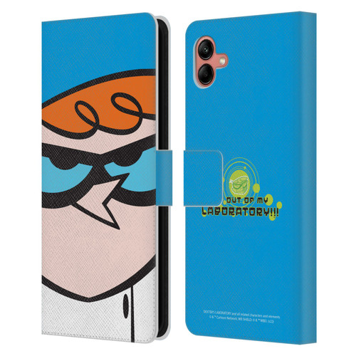 Dexter's Laboratory Graphics Dexter Leather Book Wallet Case Cover For Samsung Galaxy A04 (2022)